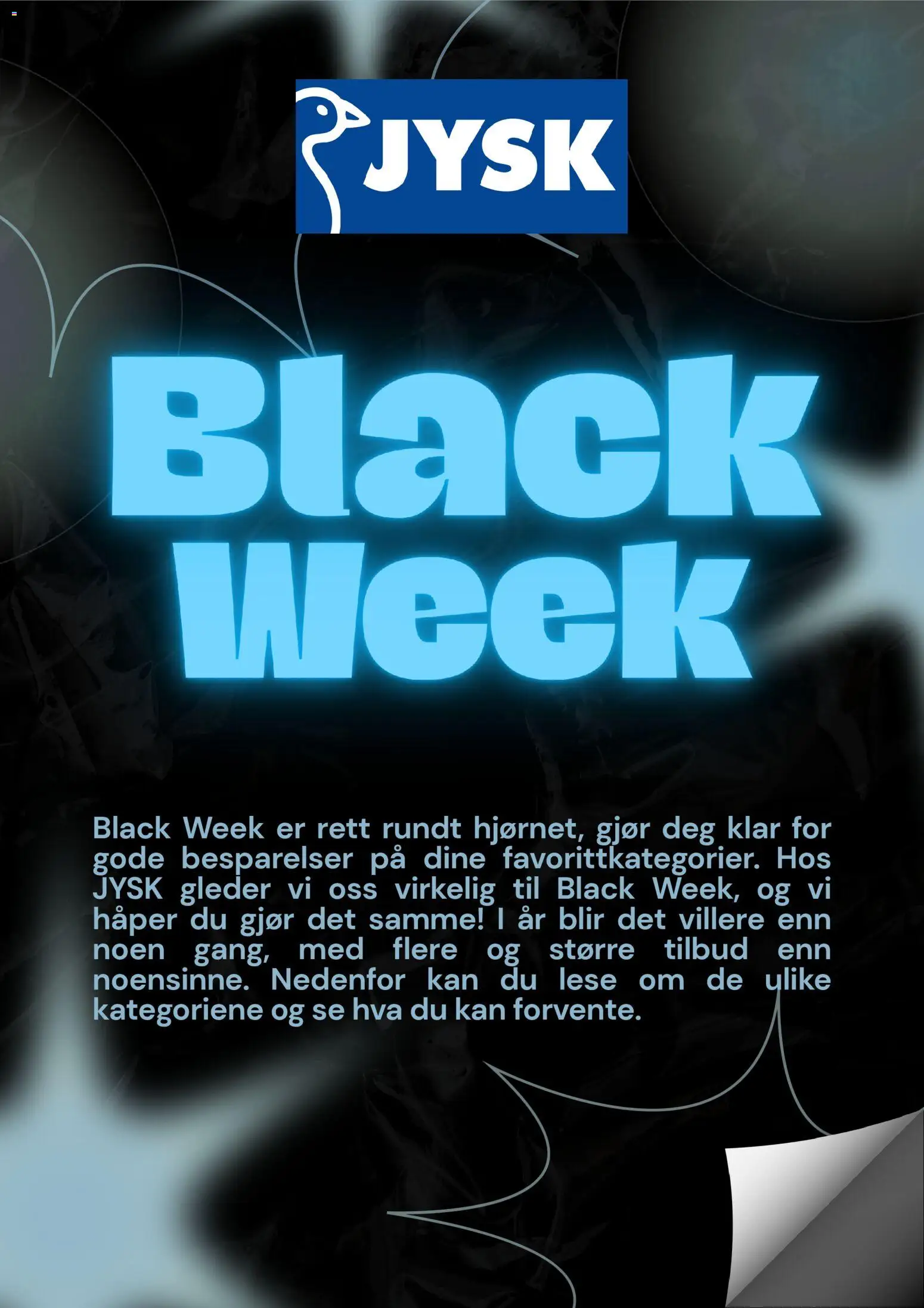 Black Friday Varsel JYSK gyldig fra 22/10/2025 - Sidenummer 1