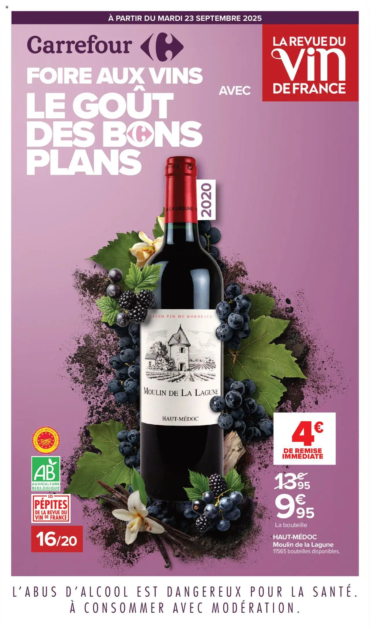 Catalogue: Foire aux vins d'automne de la boutique Carrefour valable du 23/09/2025 - Page numéro 1
