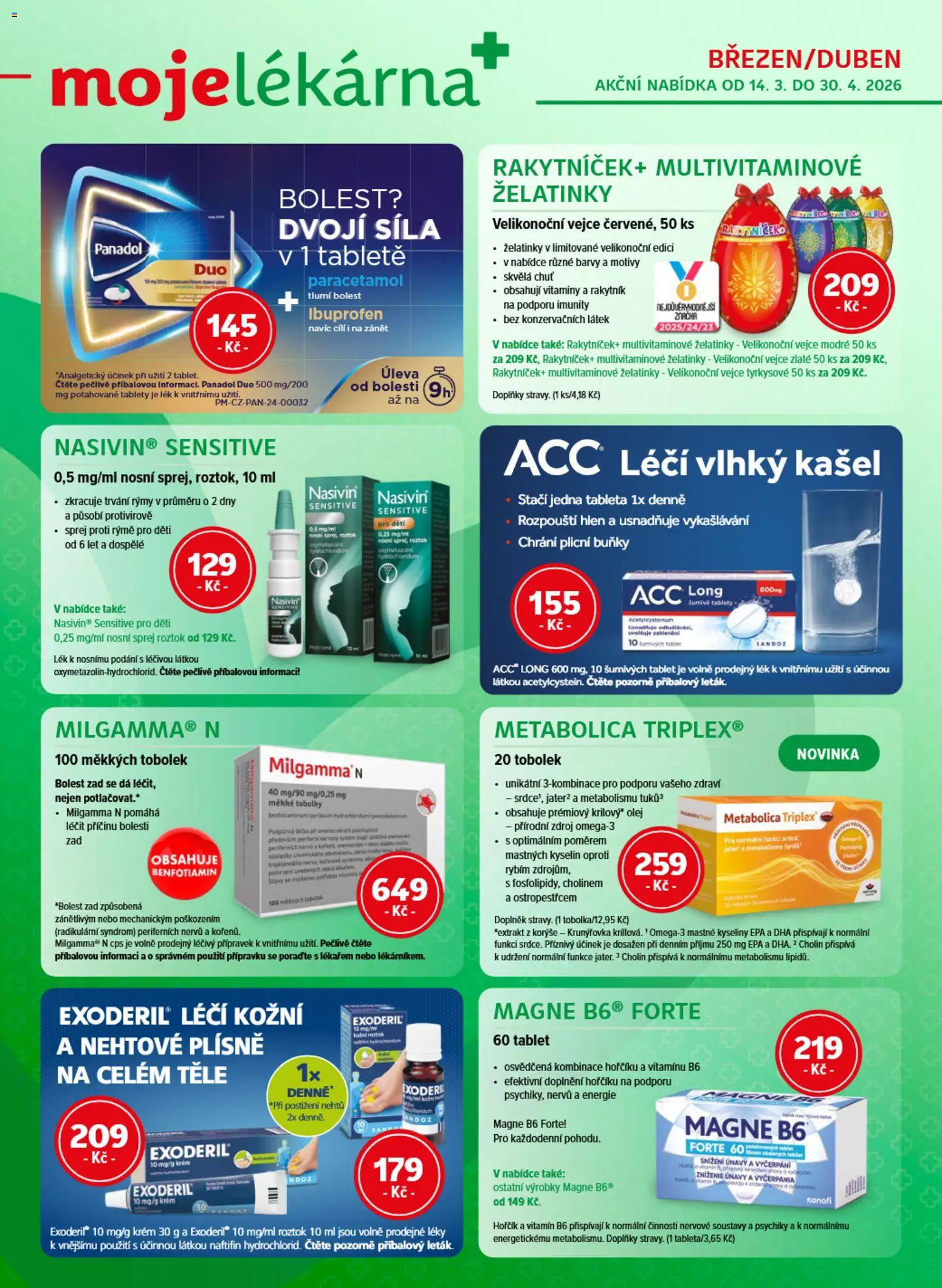 Náhled nabídky: Moje lékárna Moje lékárna leták platný od 14.03.2026