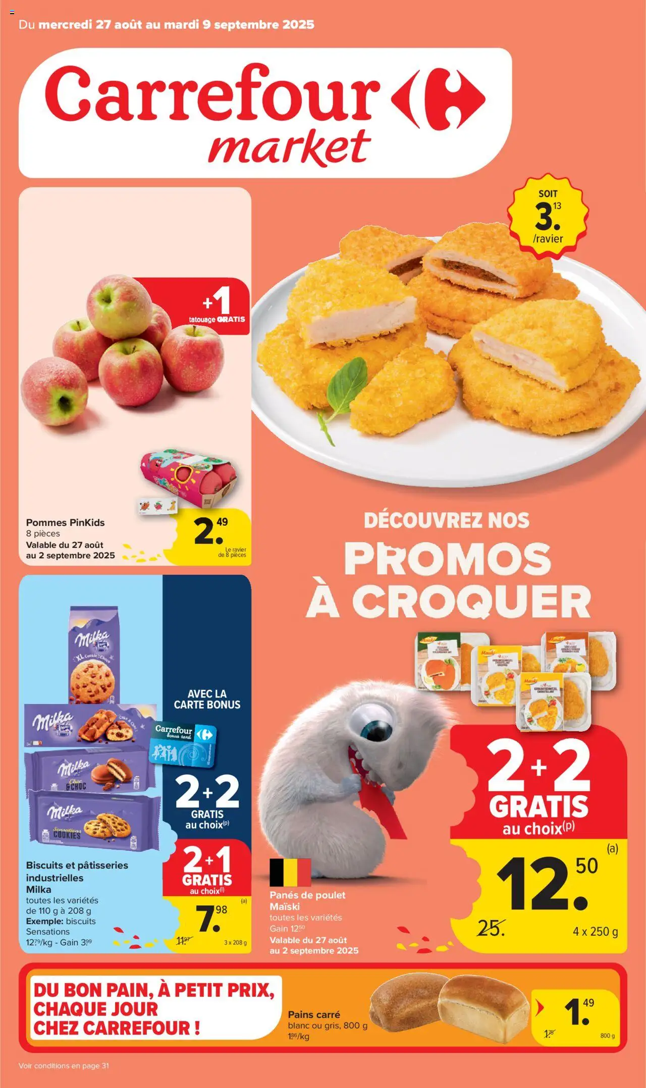Carrefour shop Market Promotions geldig vanaf 27/08/2025 - Paginanummer 1