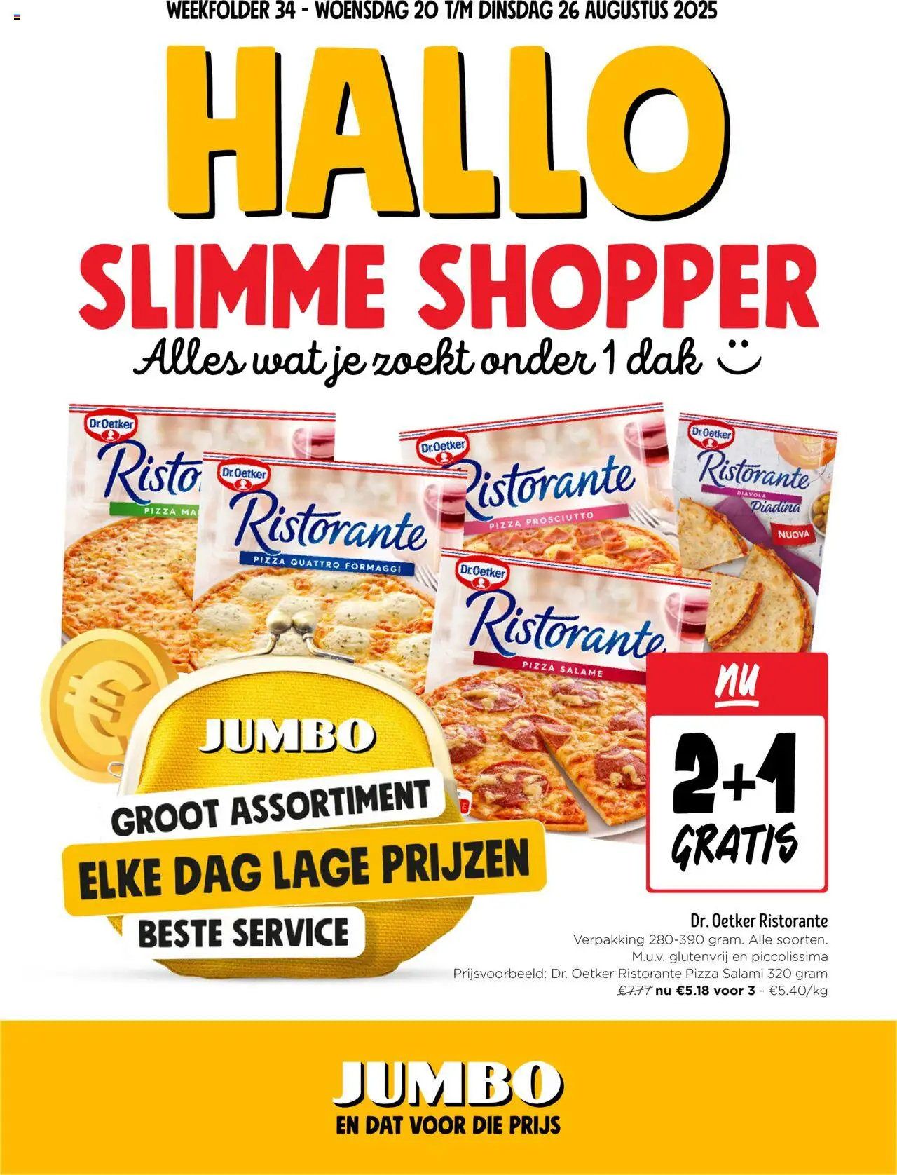 JUMBO shop Folder / Publicité geldig vanaf 20/08/2025 - Paginanummer 1