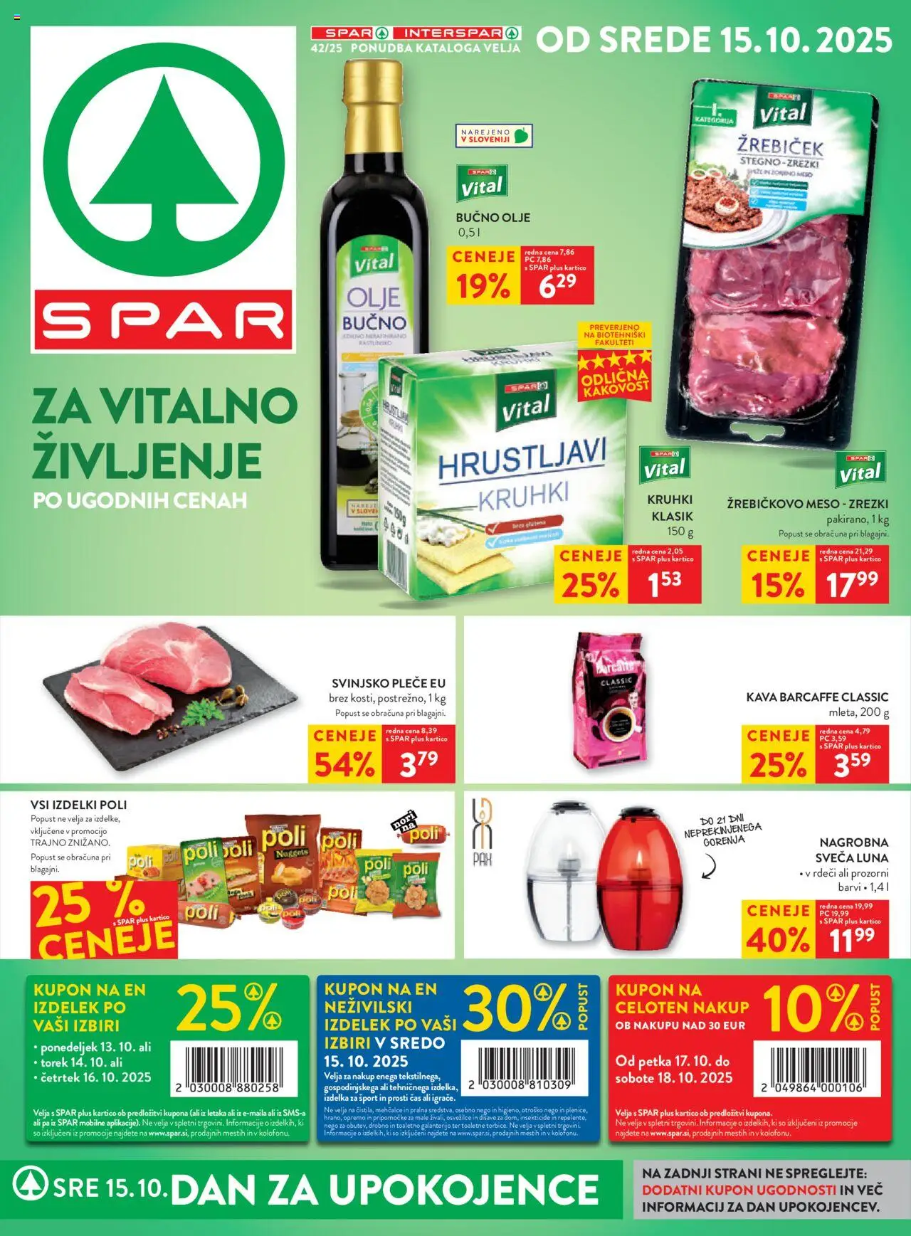 Spar Katalog 42/25 od 15.10.2025 > Aktualna ponudba - stran 1