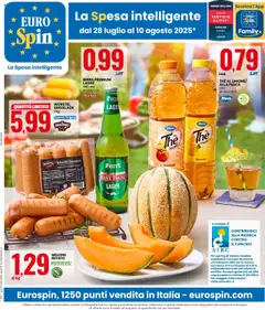 Anteprima dell'opuscolo Attuale volantino dal negozio Eurospin valido da 28/07/2025