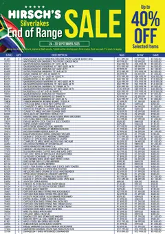 Preview of Hirsch's flyer valid from 24/09/2025