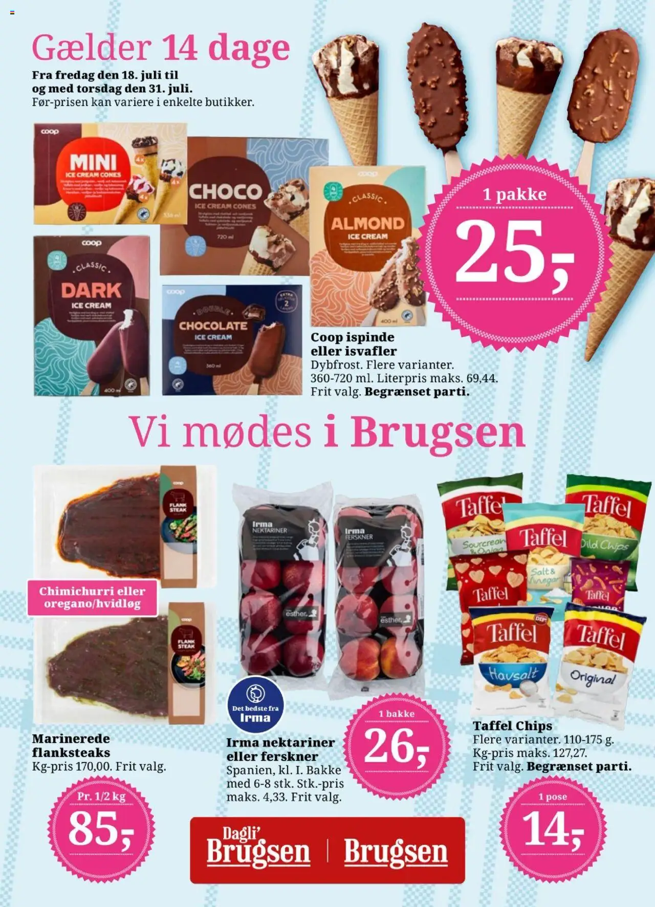 Dagli'Brugsen tilbudsavis gyldig fra 18/07/2025 - side 1