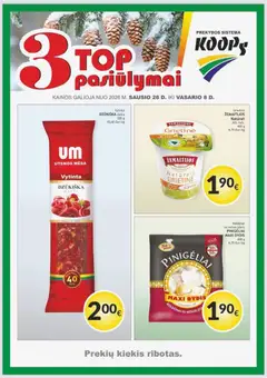 Koops parduotuvės leidinio Leidinys - Top 3 galiojančio nuo 2026.01.26 peržiūra