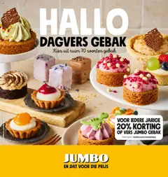 Voorbeeld van Hallo dagvers gebak van winkel Jumbo geldig vanaf 01-09-2025