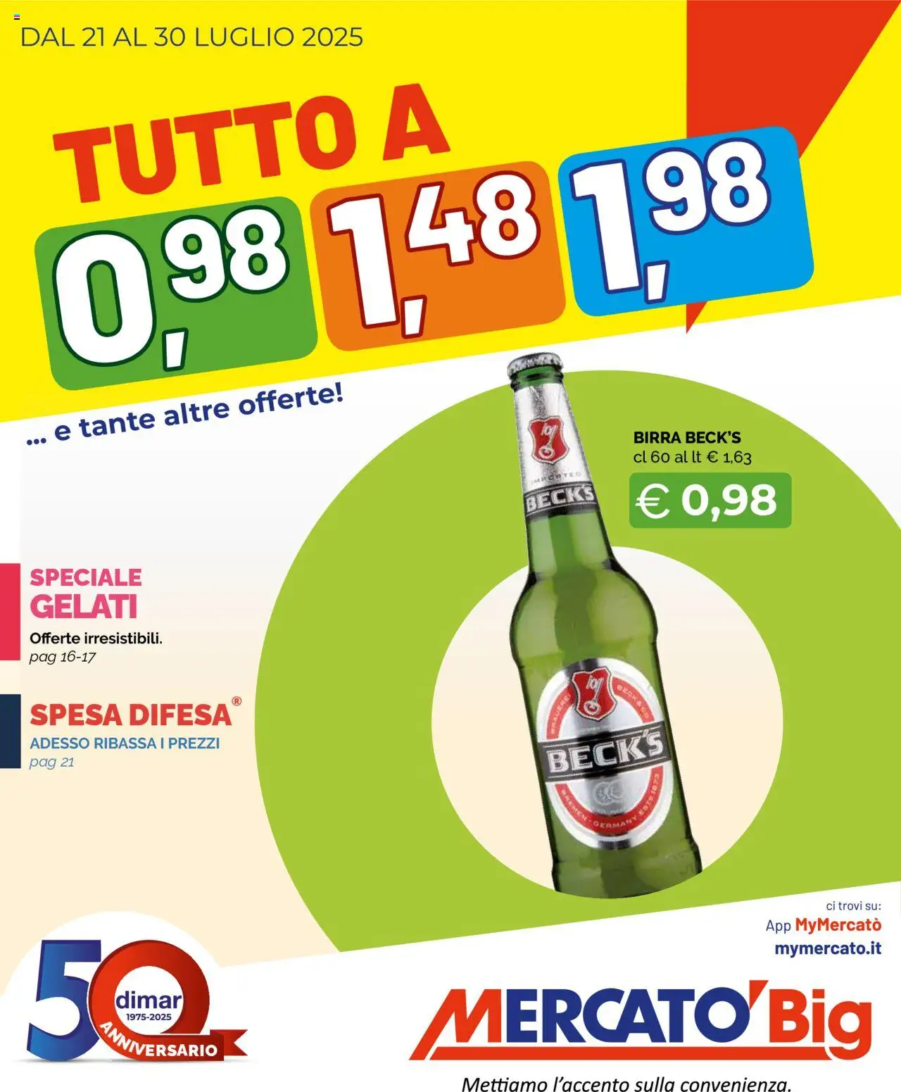Volantino Mercatò valido da 21/07/2025 numero di pagina 1