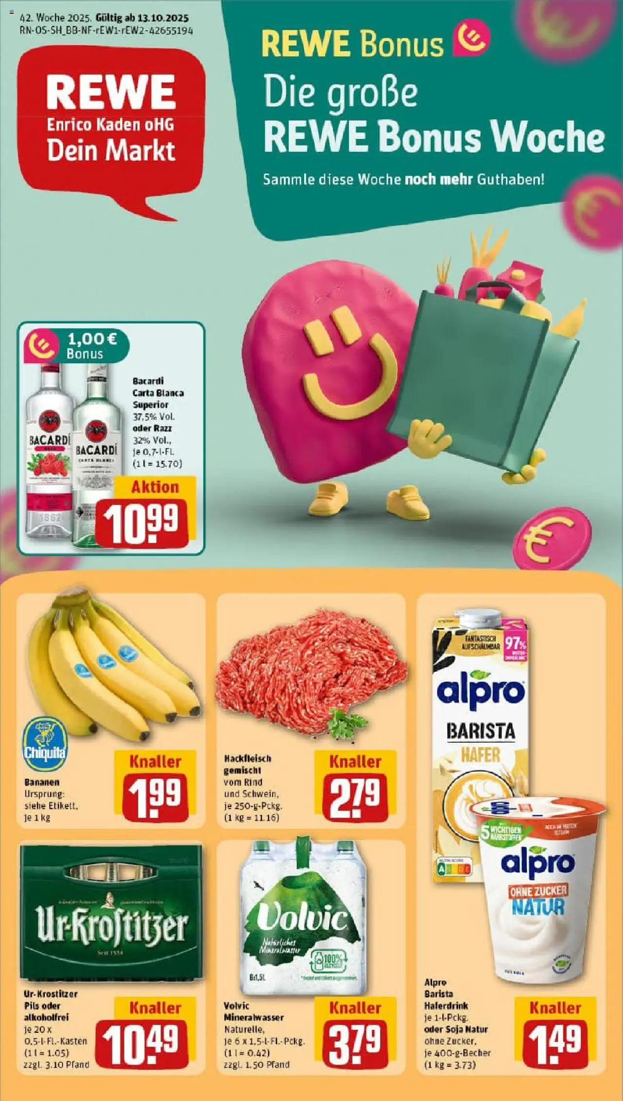 REWE Prospekt ab 13.10.2025 nächste Woche - Prospekt Freiberg	