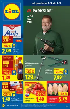 Náhľad Lidl letáku platného od 01.09.2025