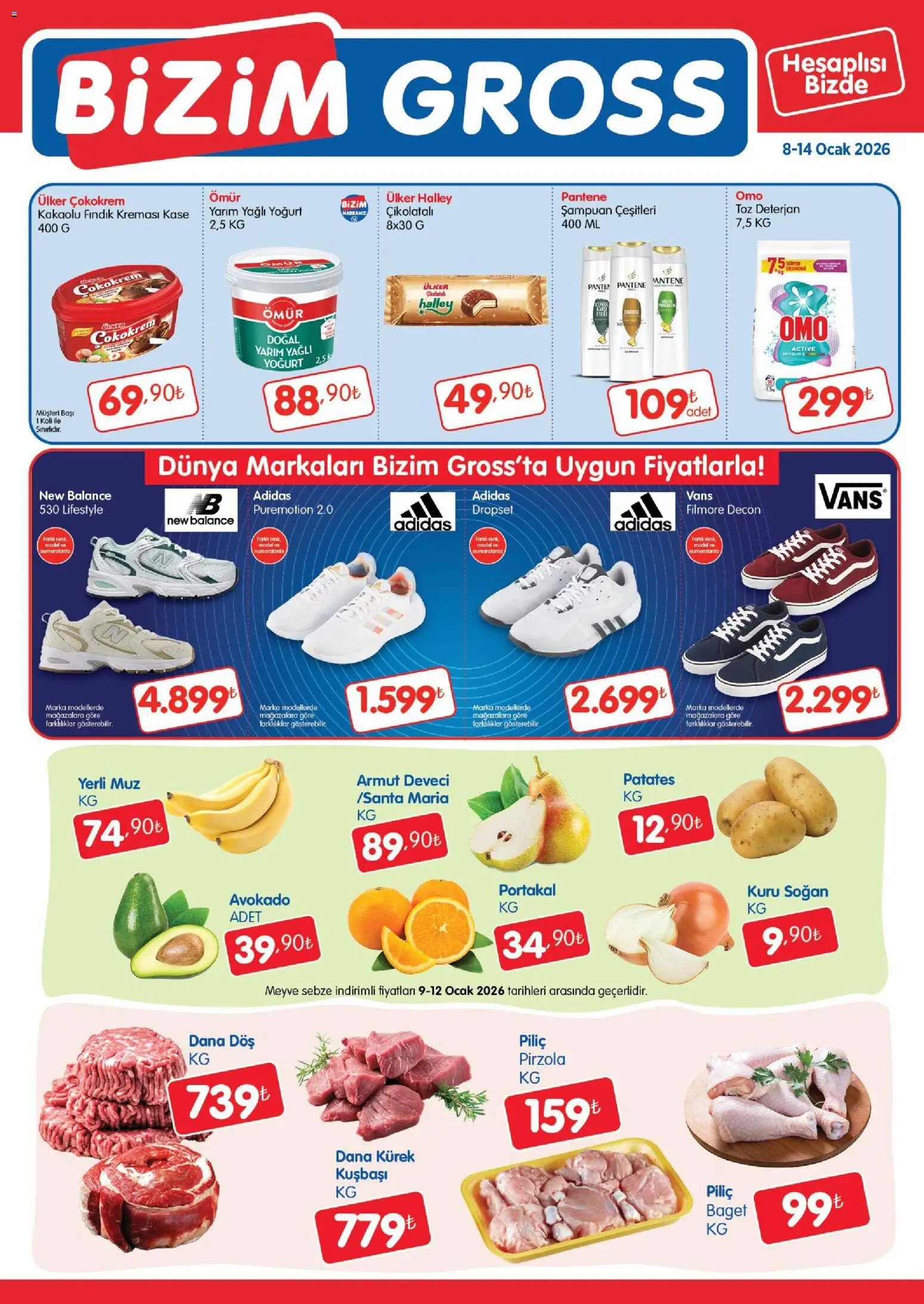 Bizim Toptan Bizim Gross Fırsat Bülteni 08.01.2026 - Broşürünün önizlemesi