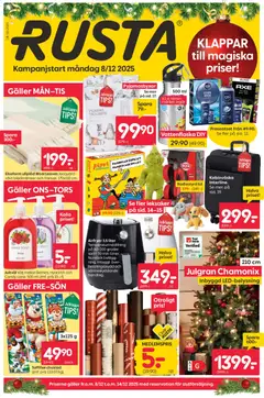 Förhandsgranska reklamblad Aktuella reklamblad Rusta från butik Rusta gäller från 08/12/2025