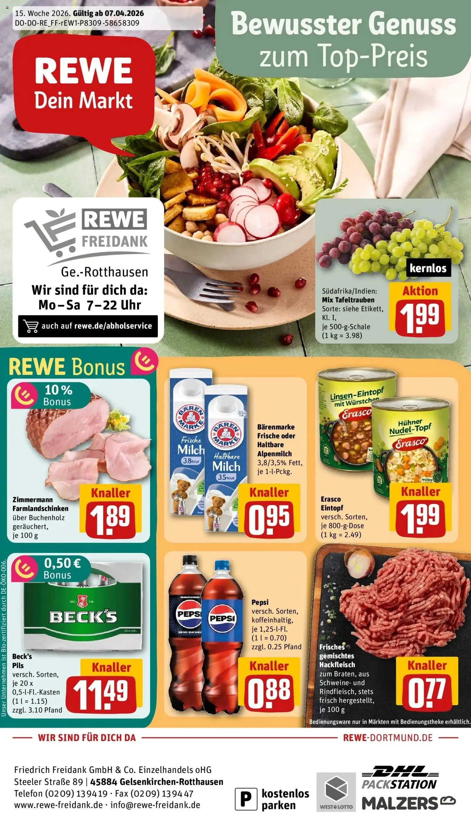 Vorschau von dem Prospekt des Geschäftes Rewe, gültig ab dem 05.04.2026