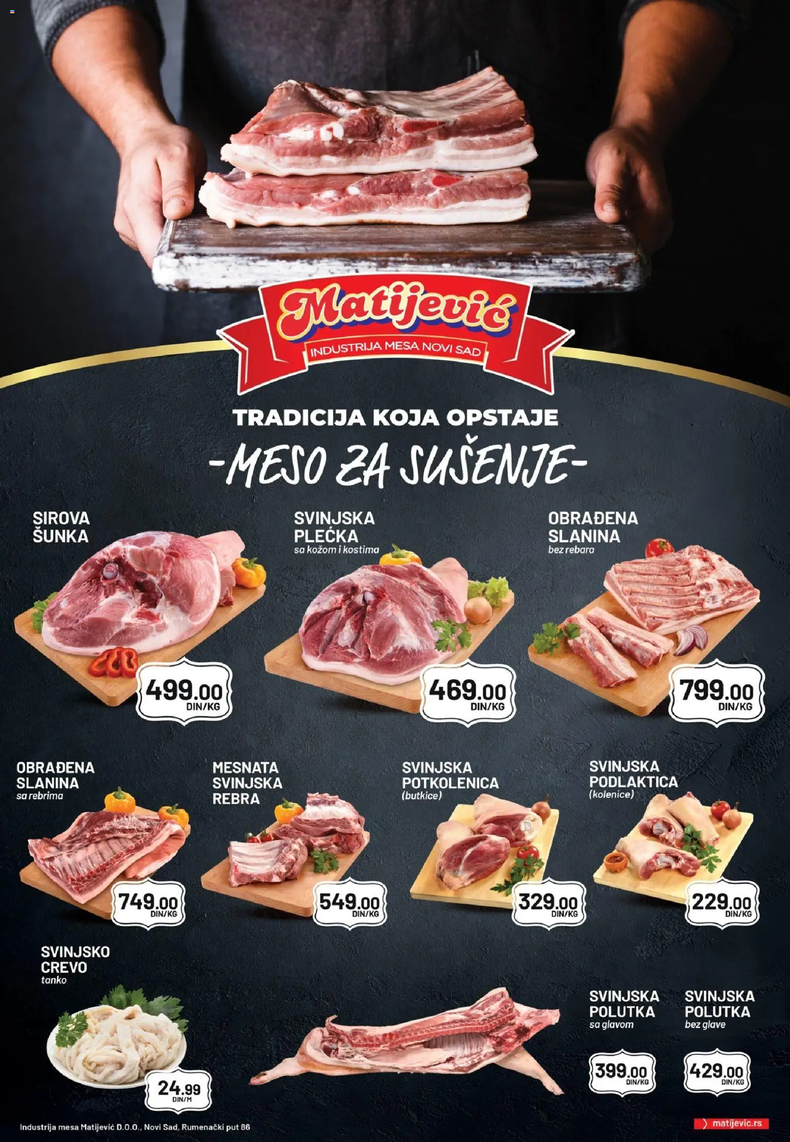 Pregled Matijevic kataloga - važi od 07.11.2025