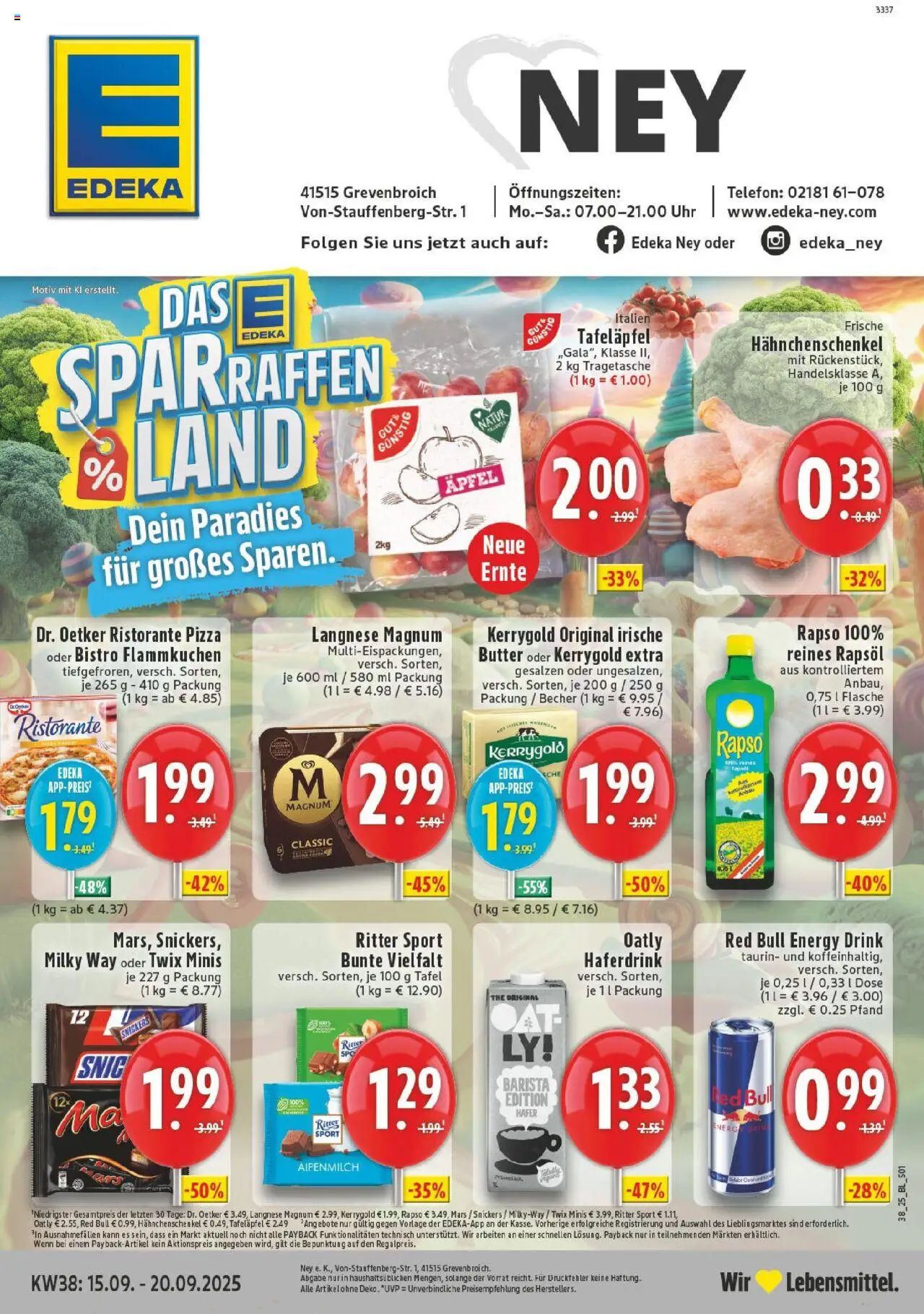 EDEKA Prospekt ab 14.09.2025 - Prospekt Grevenbroich-Südstadt Online