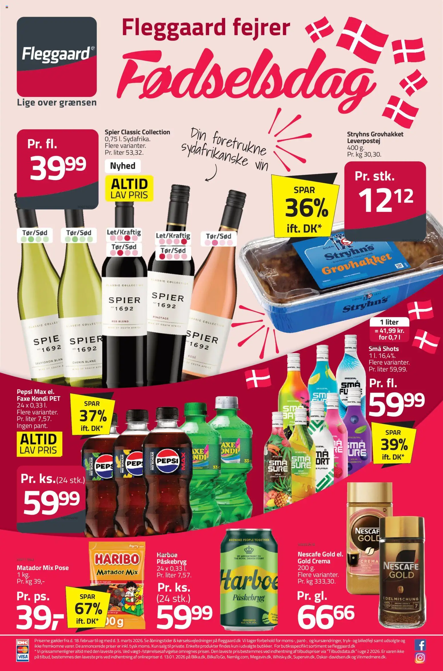 Eksempel på tilbudsavis Tilbudsavis fra butik Fleggaard gyldig fra 18/02/2026