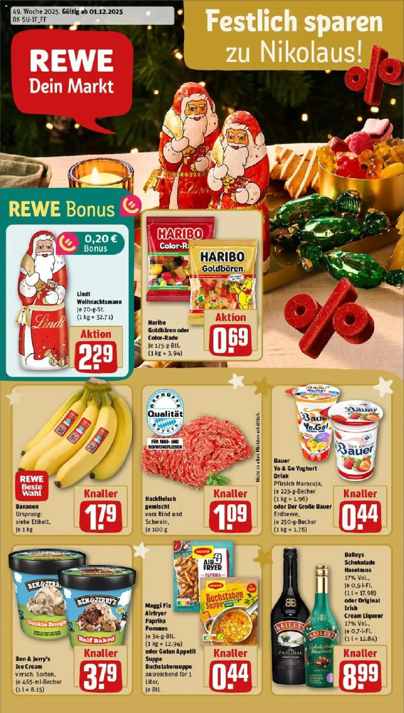 Vorschau von dem Prospekt des Geschäftes Rewe, gültig ab dem 01.12.2025