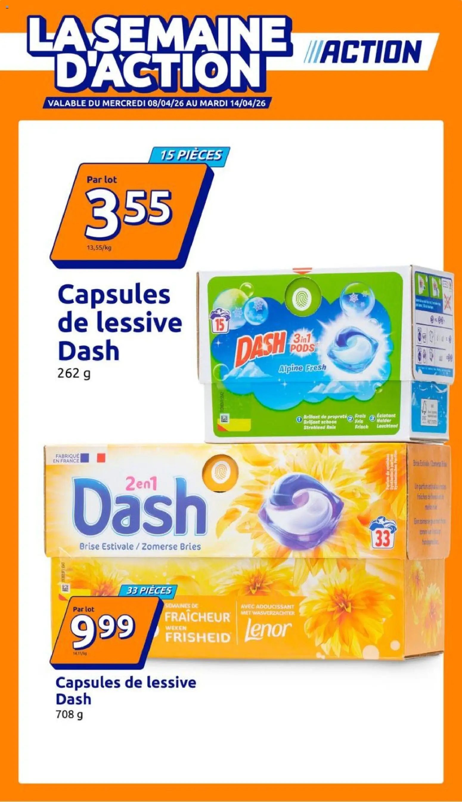 Voorbeeld van Action Folder de la semaine 15 van winkel Action geldig vanaf 08/04/2026