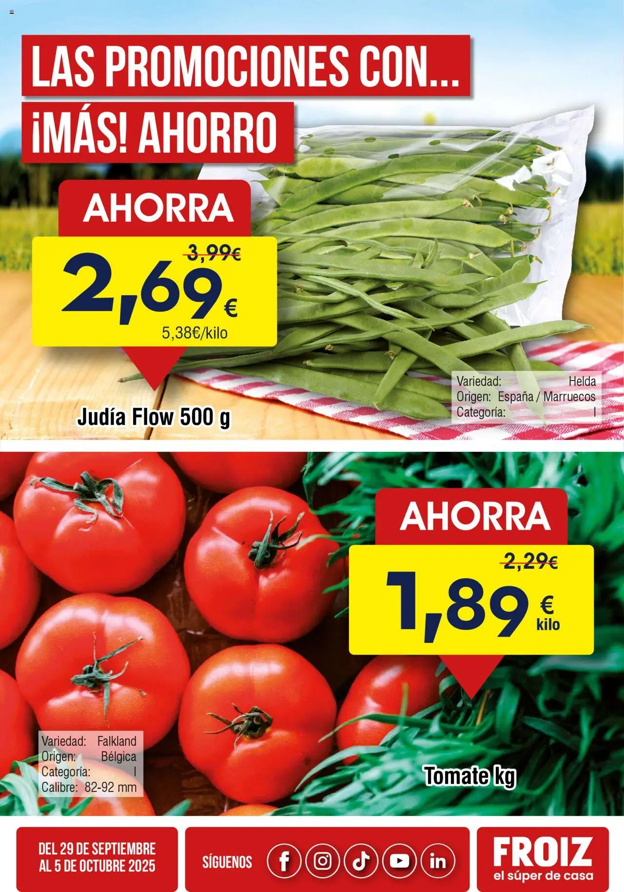 Froiz Oferta semanal > 29/09 - 05/10/2025 > Ofertas