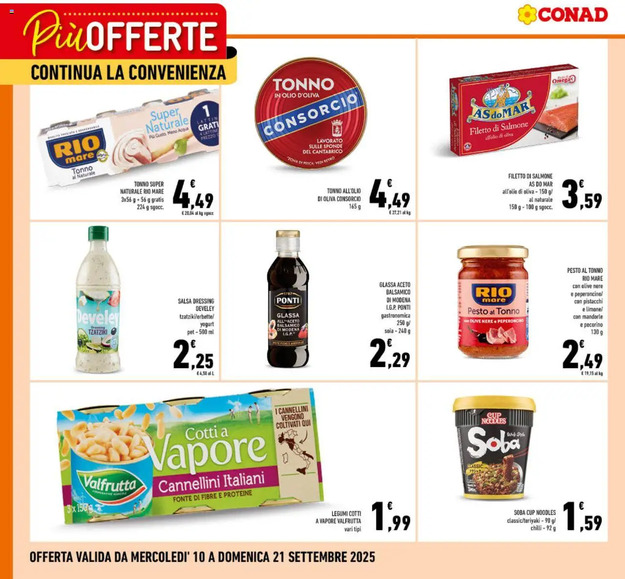 Volantino Conad valido da 10/09/2025 numero di pagina 1