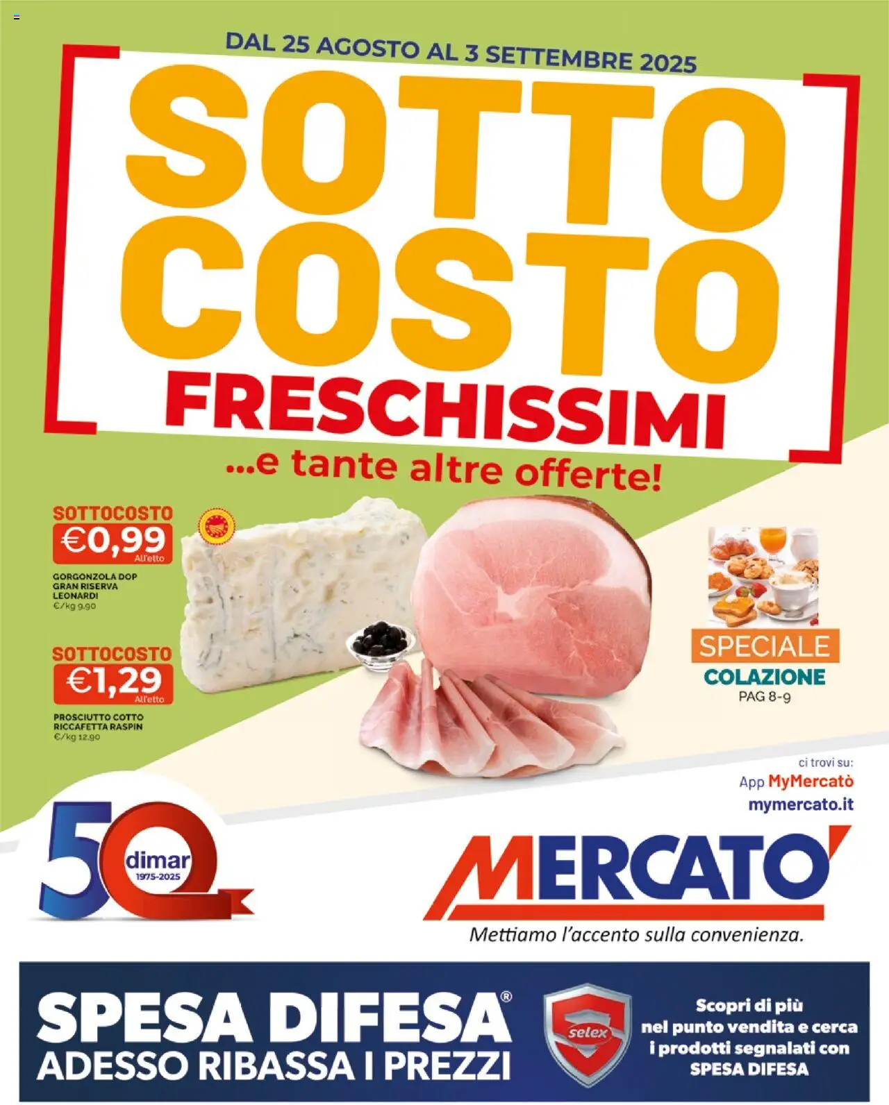 Volantino Mercatò valido da 25/08/2025 numero di pagina 1