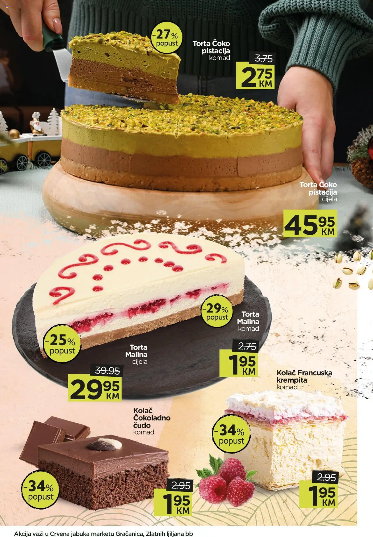 Pregled letka Katalog Akcija Crvena jabuka Gračanica trgovine Crvena jabuka vrijedi od 2025.10.02