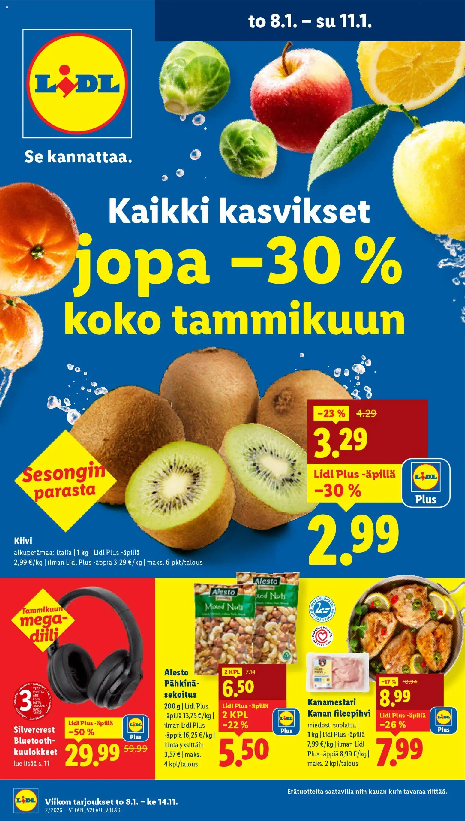 Kaupan Lidl Tarjoukset - Tampere esikatselu, voimassa 08/01/2026