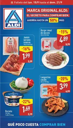 Vista previa del folleto de la tienda Aldi válido desde el 15/09/2025 