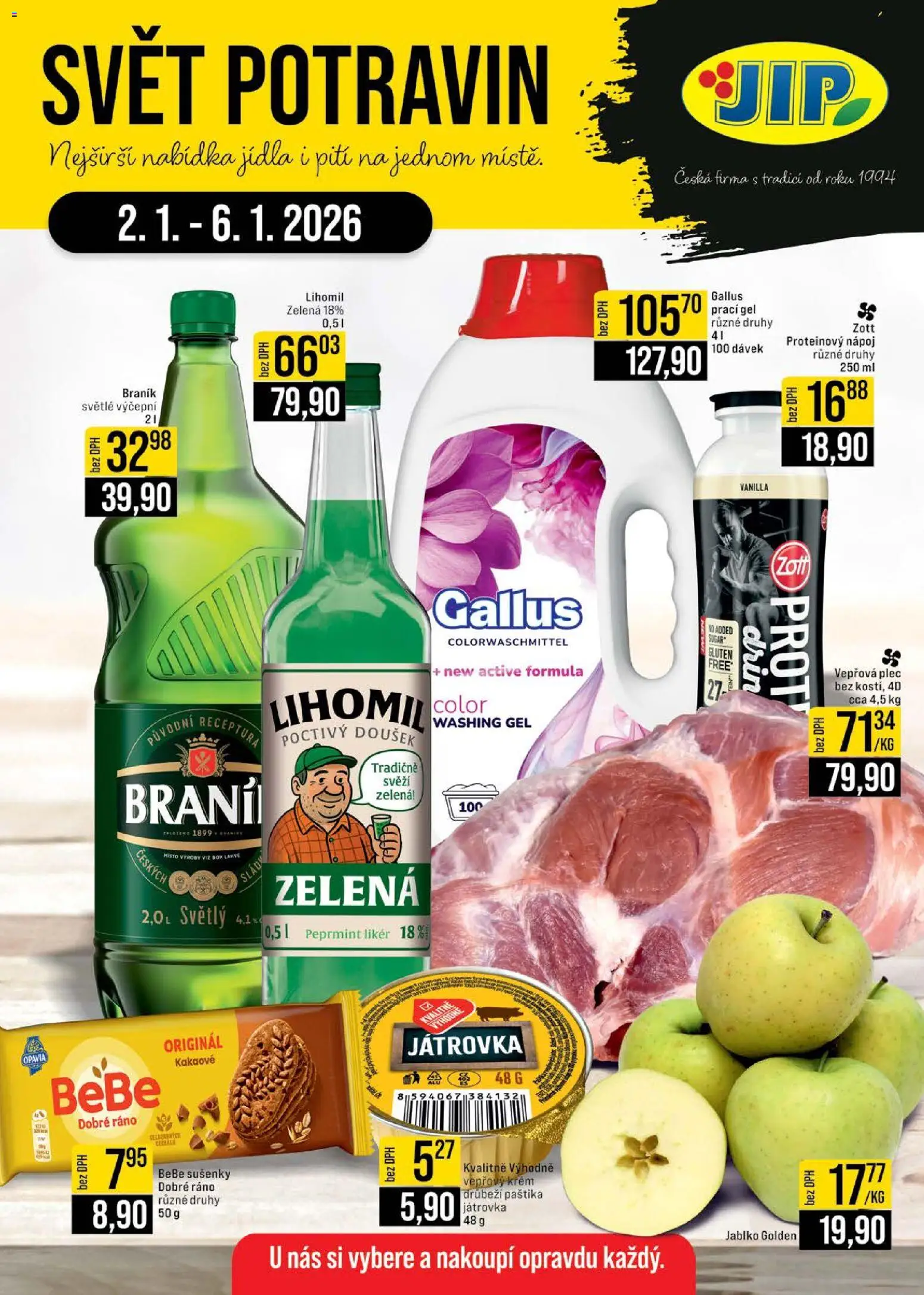 Náhled nabídky: Jip Leták - Cash & Carry platný od 02.01.2026