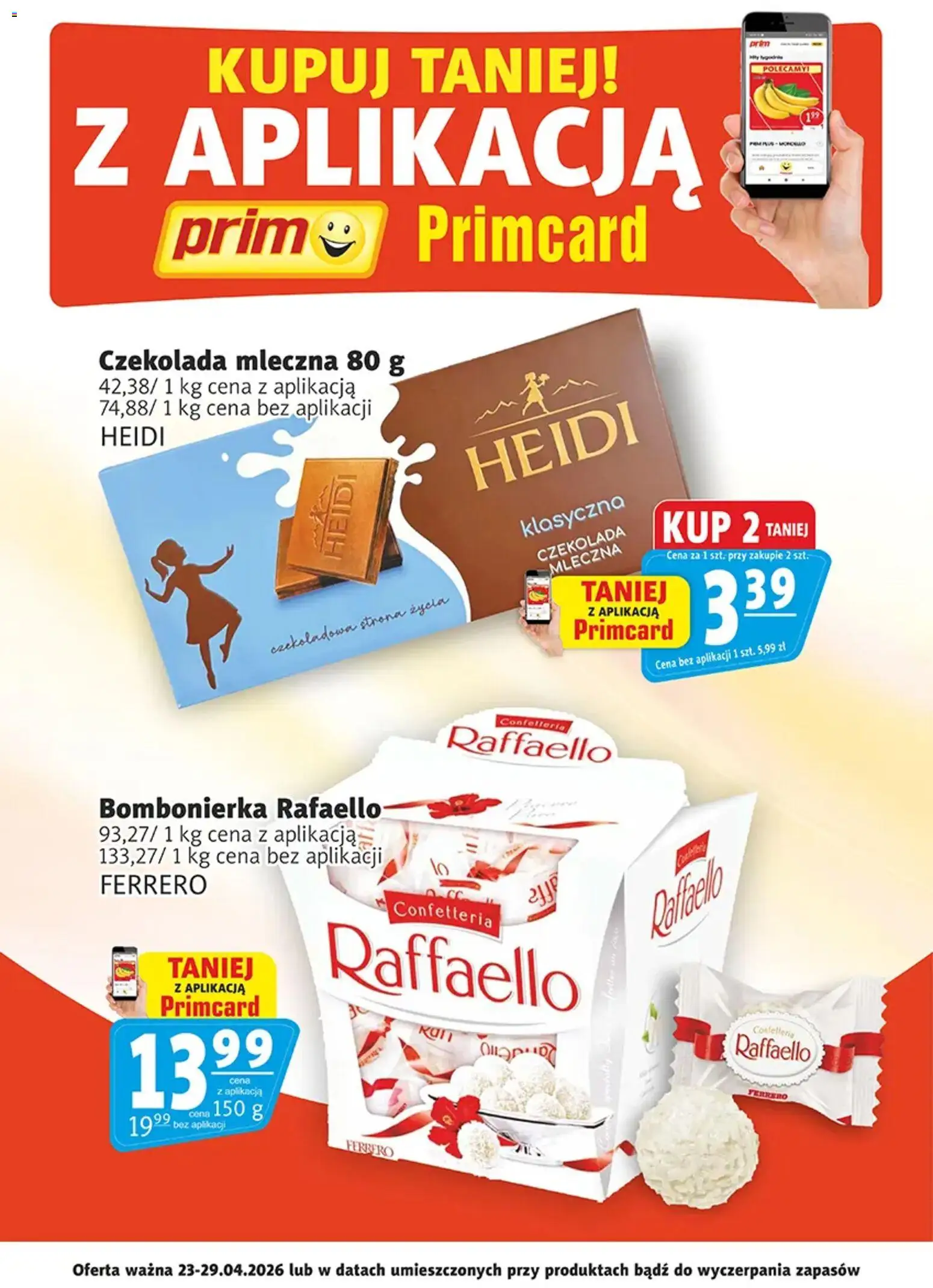 Pogląd gazetki "Prim Market promocje - Primcard" ze sklepu Prim Market ważnej od 23.04.2026