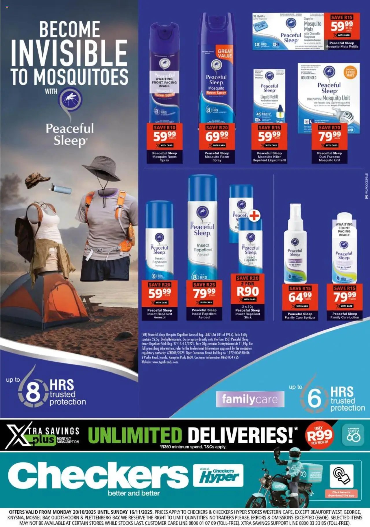 Checkers Western Cape - Peaceful Sleep Promotion 20/10 - 16/11/2025 >> Catalogue