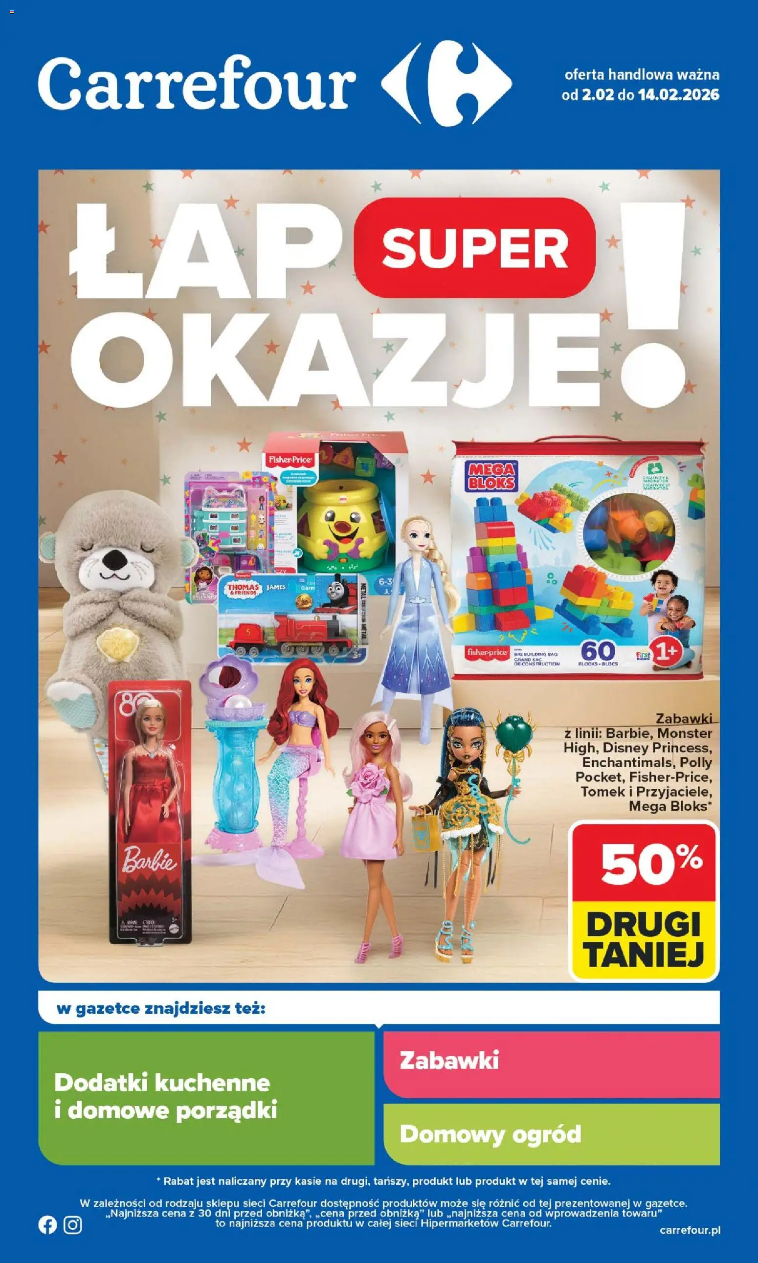 Pogląd gazetki "Łap super okazje" ze sklepu Carrefour ważnej od 02.02.2026