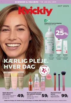 Eksempel på tilbudsavis KÆRLIG PLEJE. HVER DAG fra butik Kvickly gyldig fra 10/10/2025