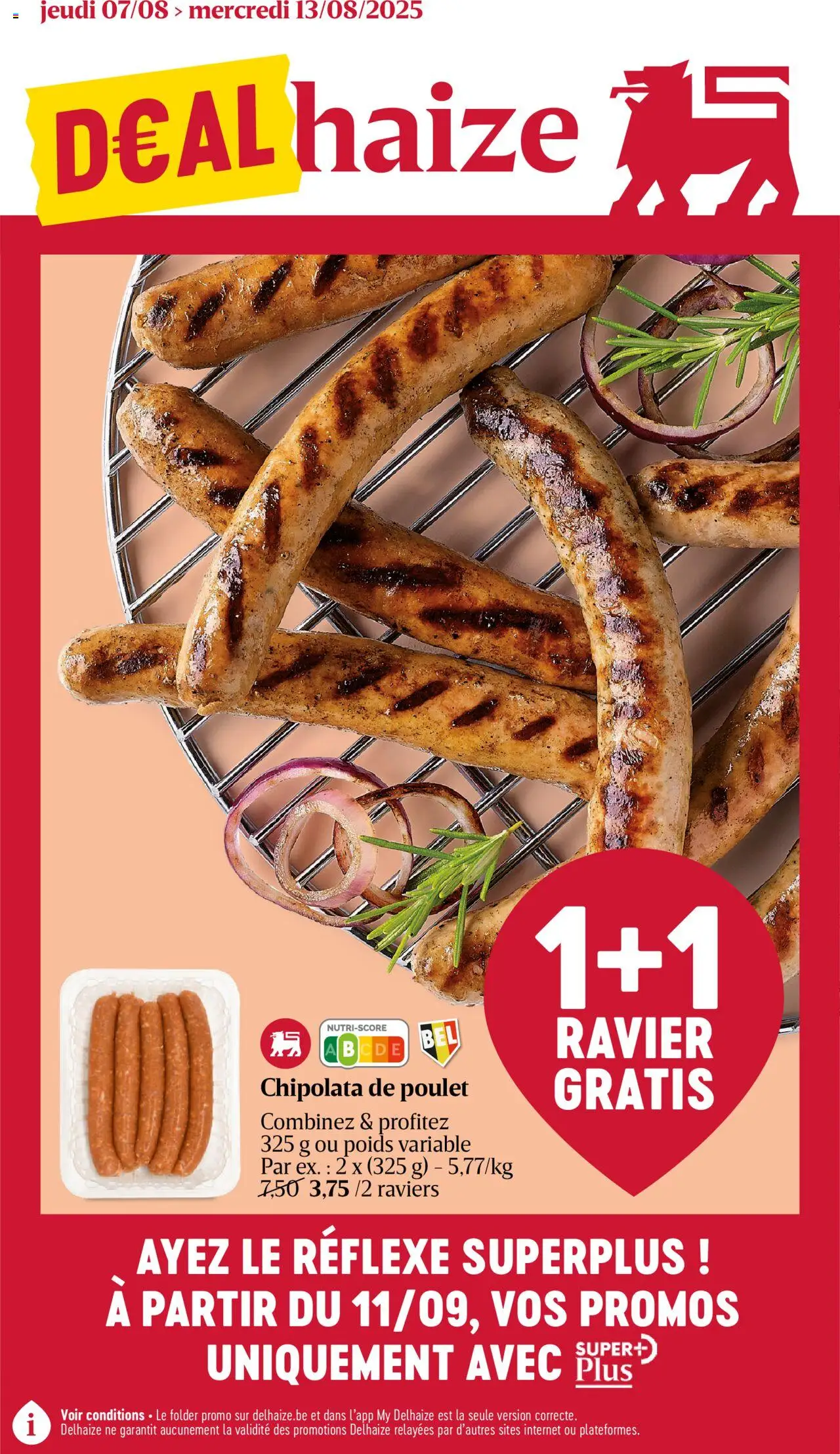 Delhaize shop Folder de la semaine 32 geldig vanaf 07/08/2025 - Paginanummer 1