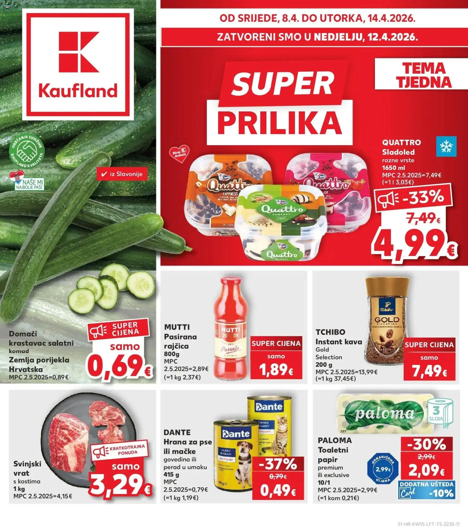 Pregled letka Kaufland katalog do 14.04.2026 trgovine Kaufland vrijedi od 07.04.2026