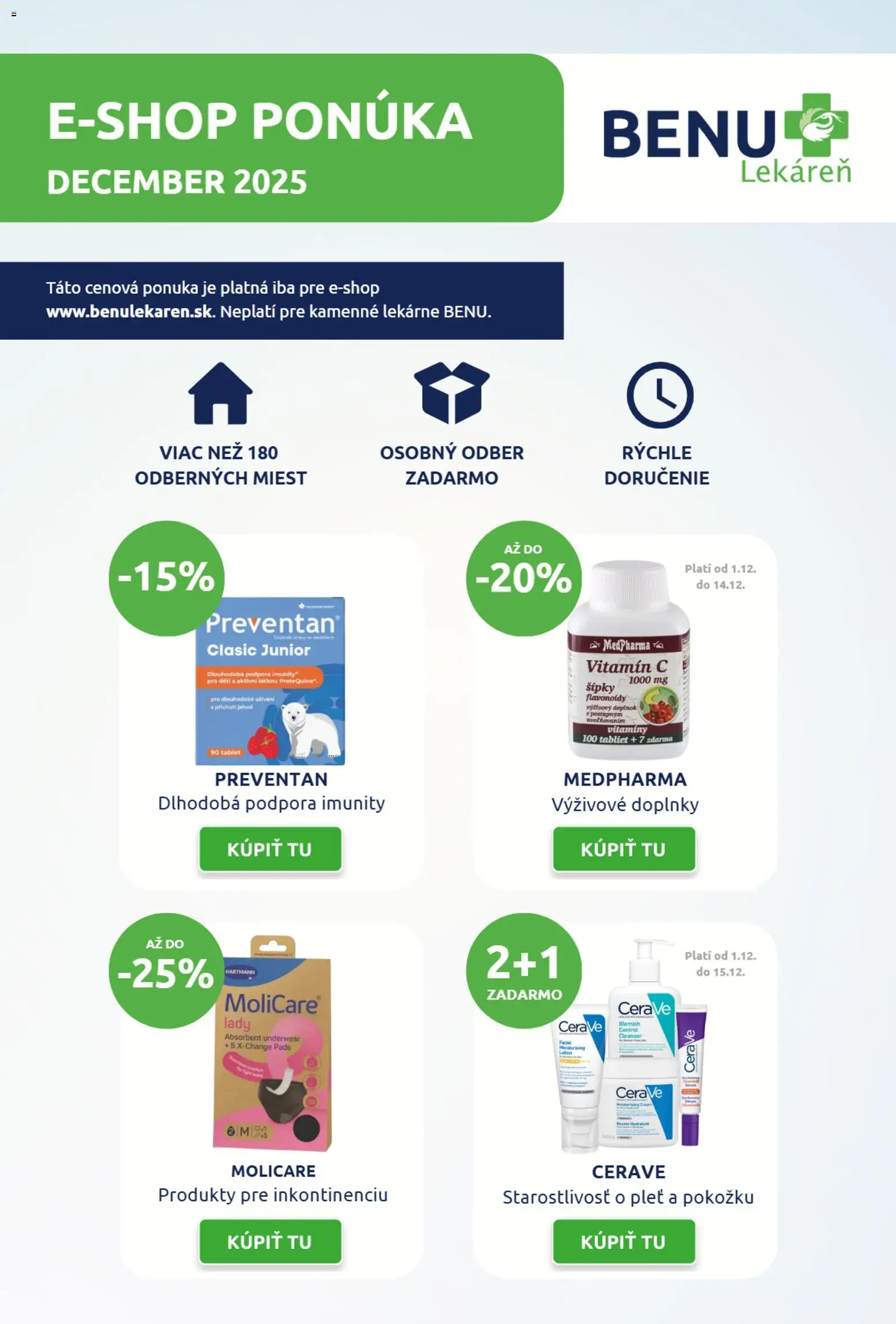 Náhľad BENU Lekáreň letáku platného od 01.12.2025 - Tablet, CeraVe