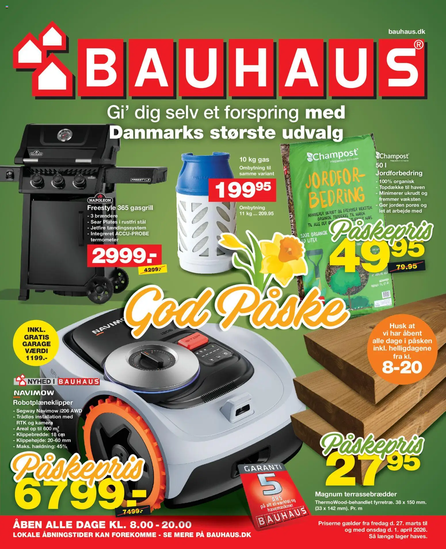 Eksempel på tilbudsavis Bauhaus - Tilbudsavis fra butik Bauhaus gyldig fra 27/03/2026