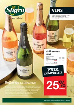 Voorbeeld van Sligro Publicité Vins van winkel Sligro geldig vanaf 17/03/2026