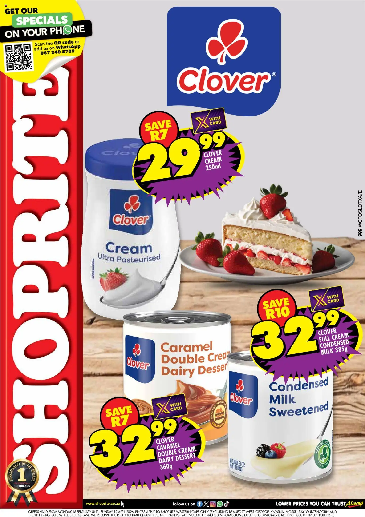 Preview of Shoprite flyer valid from 16/02/2026