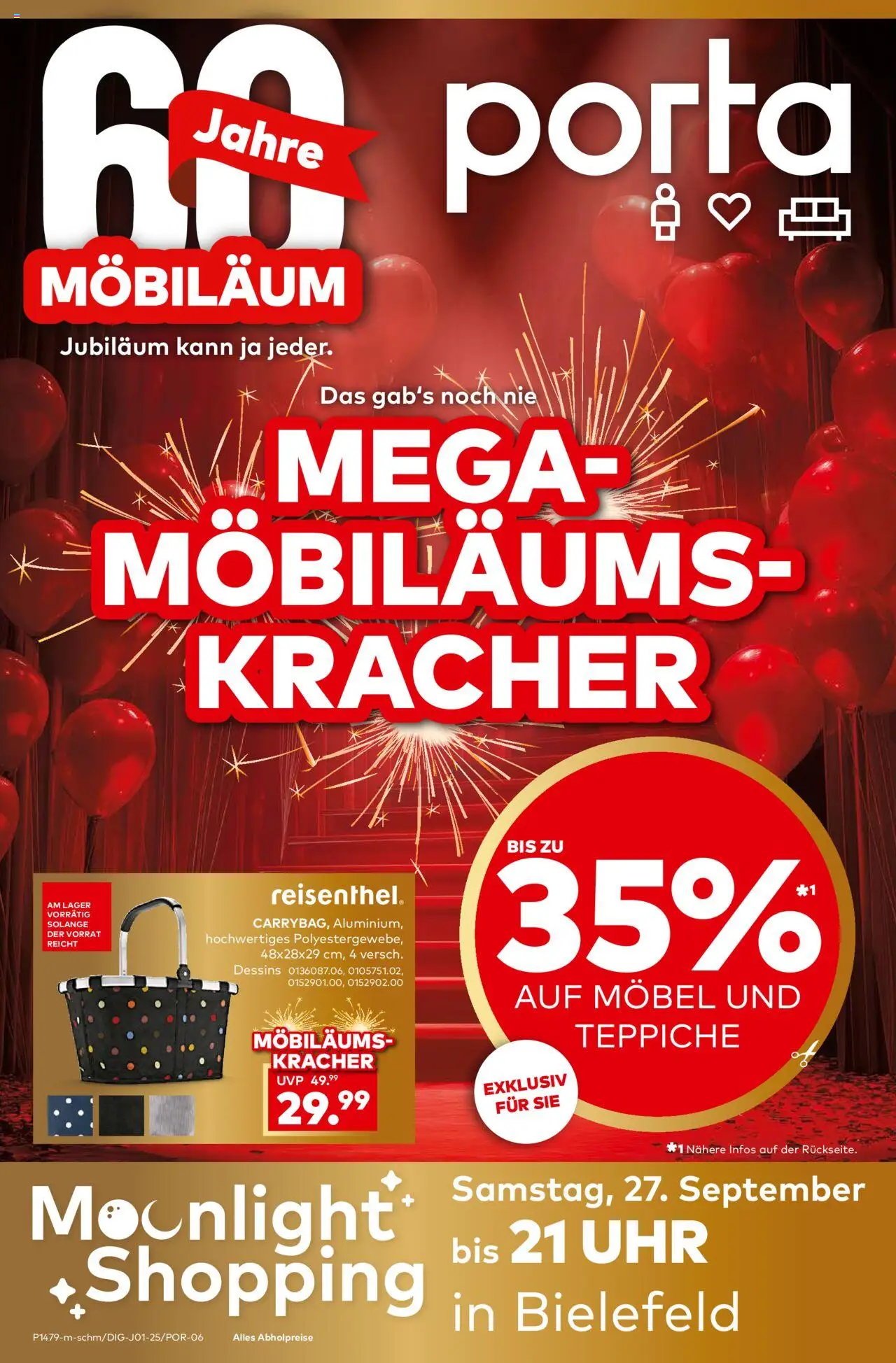 Porta! Mega Möbiläumskracher - Bielefeld (vom 21.09.2025 - 28.09.2025)