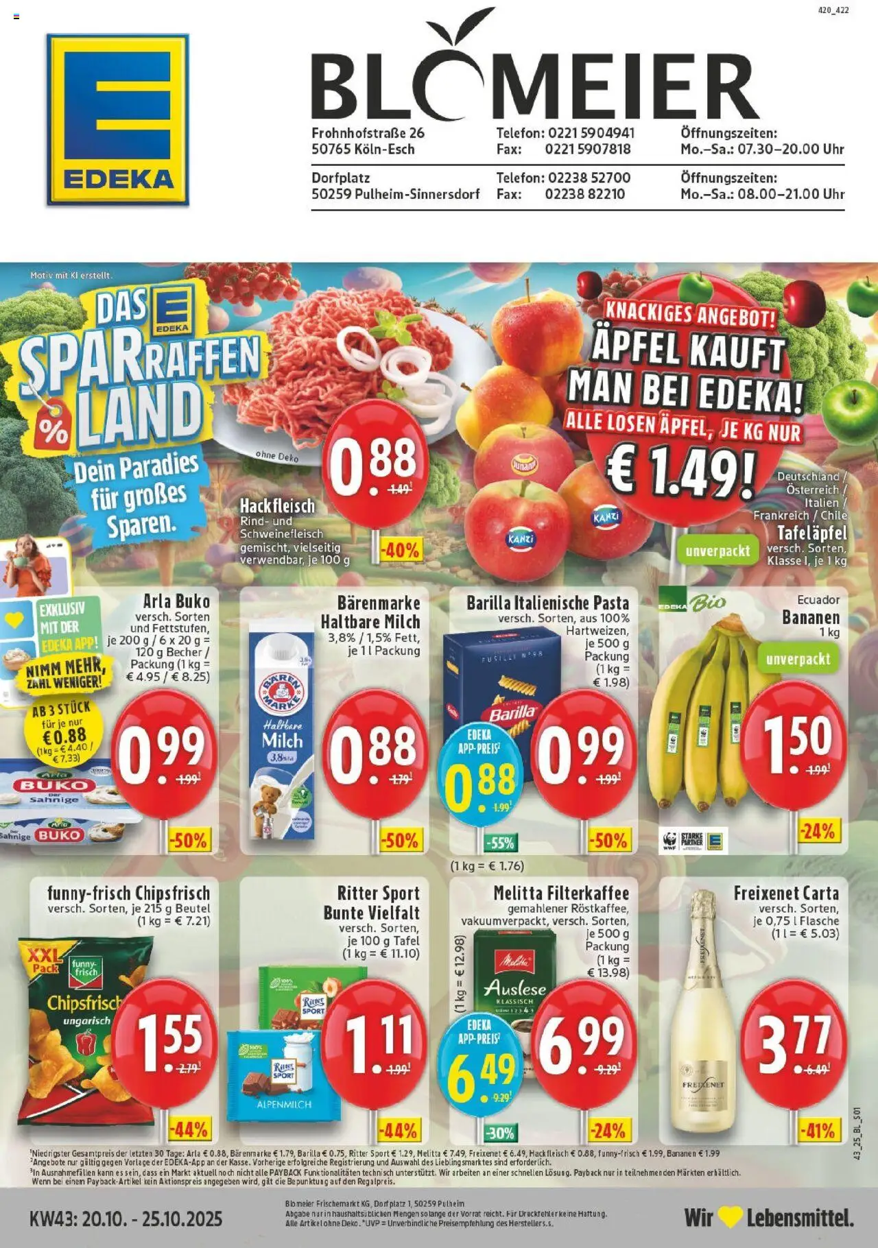 EDEKA Prospekt ab 19.10.2025 - Prospekt Pulheim - Sinnersdorf Online