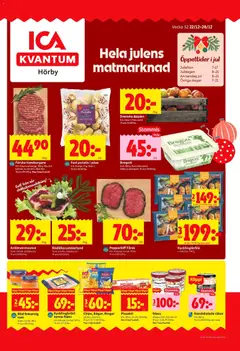 Förhandsgranska reklamblad Hörby från butik ICA Kvantum gäller från 22/12/2025