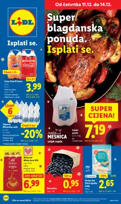 Pregled letka Super ponuda trgovine Lidl vrijedi od 11.12.2025