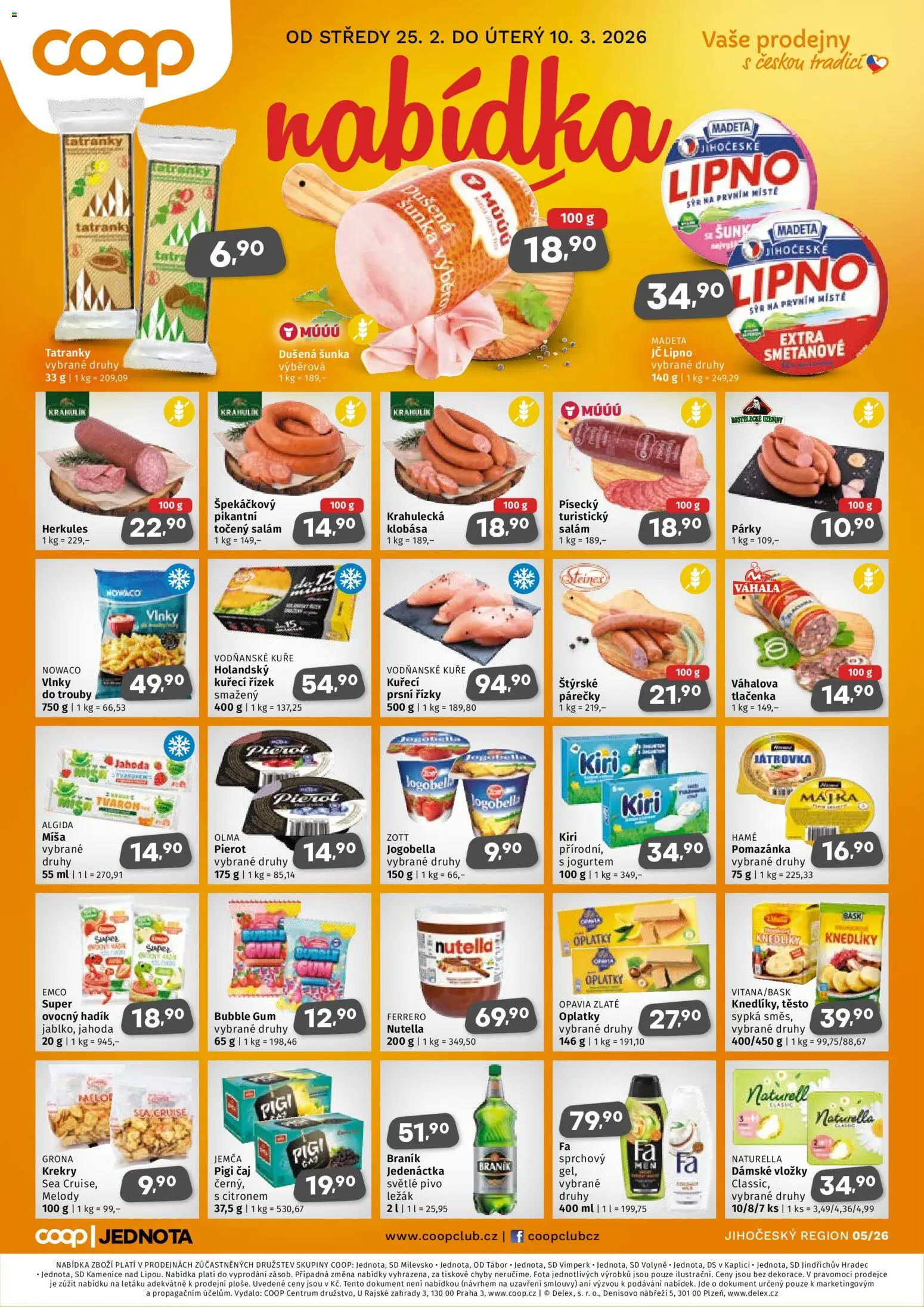 Náhled nabídky: Coop Leták - Jihočeský region platný od 25.02.2026