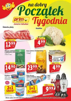 Pogląd gazetki "Na dobry początek tygodnia" ze sklepu Prim Market ważnej od 22.09.2025