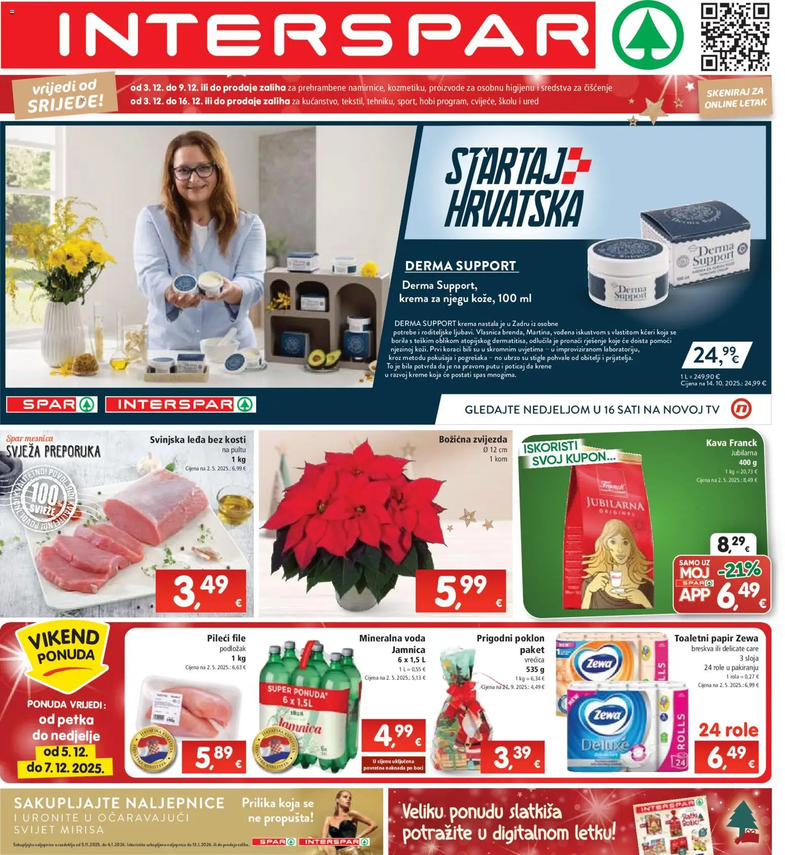 Pregled letka Katalog trgovine Interspar vrijedi od 03.12.2025