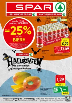 Vorschau der Angebote: Spar Burgenland gültig ab 16.10.2025