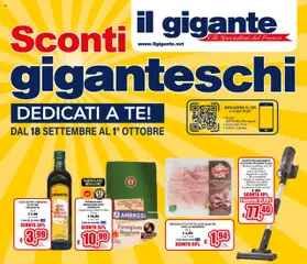 Anteprima dell'opuscolo Attuale volantino dal negozio Il Gigante valido da 18/09/2025