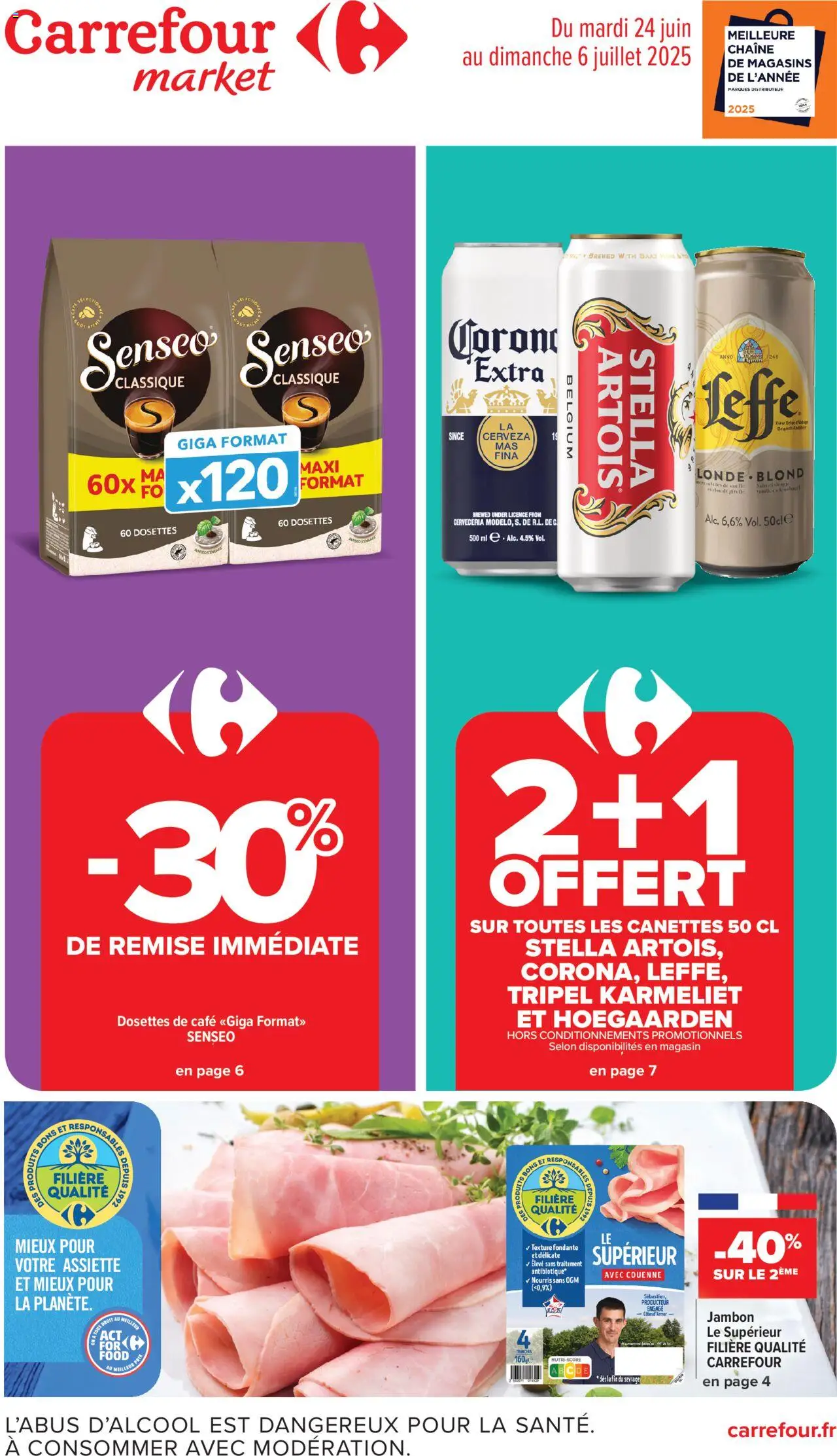 Catalogue de la semaine 26 de la boutique Carrefour Market valable du 24/06/2025 - Page numéro 1