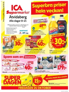 Förhandsgranska reklamblad Åtvidaberg från butik ICA Supermarket gäller från 20/10/2025
